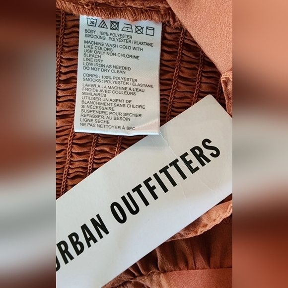 Urban Outfitters Orange Ruffle Crop Spaghetti Strap Top Women's M NWT - Picture 6 of 9